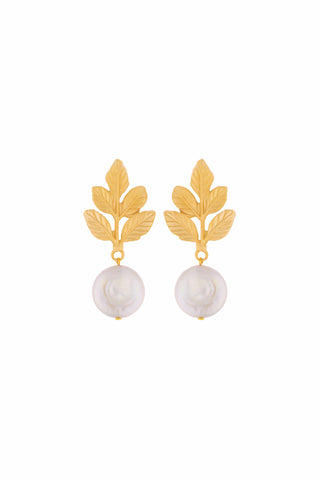 Leafy Pearl XL Earrings