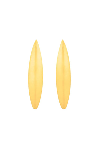 Cannes Glossy Earrings – 24K gold-plated glossy finish, handcrafted in Spain