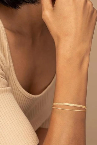 Herringbone Double Waterproof Bracelet - Sofia Godinho Waterproof