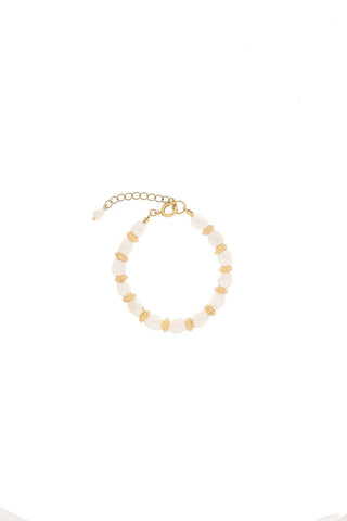 Melrose Pearls Bracelet with freshwater pearls and 24K gold-plated chain – handcrafted in Portugal