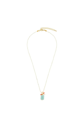 Nikki Pearls Necklace with freshwater pearls and 24K gold-plated chain – handcrafted in Portugal