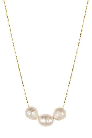 Pearl Jam Necklace with freshwater pearls and 24K gold-plated details – handcrafted in Portugal