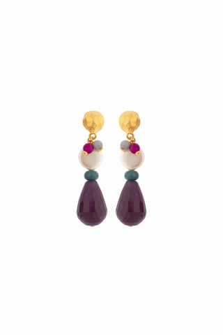 Violet Stones Earrings - Sofia Godinho Earrings