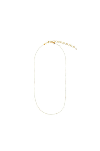Ziron Pearls Necklace with natural pearls and 24K gold-plated adjustable chain – handcrafted in Portugal